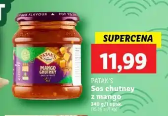 Lidl PATAK'S Sos chutney z mango 340 g oferta