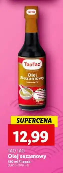 Lidl TAO TAO Olej sezamowy 150 ml oferta