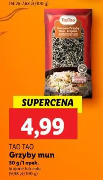 Lidl TAO TAO Grzyby mun 50 g oferta
