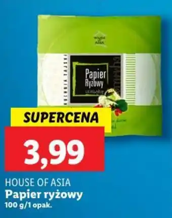 Lidl HOUSE OF ASIA Papier ryżowy 100 g oferta