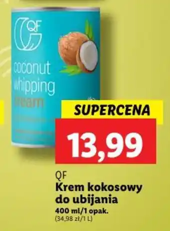 Lidl QF Krem kokosowy do ubijania 400 ml oferta