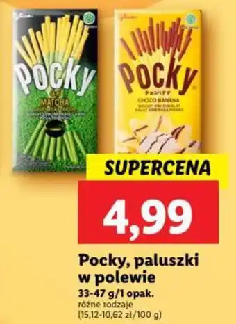 Lidl Pocky, paluszki w polewie 33-47 g oferta