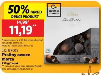 Lidl J.D. GROSS Praliny owoce morza 250 g oferta