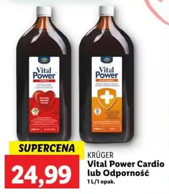 KRÜGER Vital Power Cardio lub Odporność 1 L