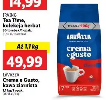 Lidl LAVAZZA Crema e Gusto, kawa ziarnista 1,1 kg oferta