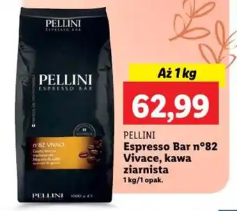 Lidl PELLINI Espresso Bar n°82 Vivace, kawa ziarnista 1 kg oferta