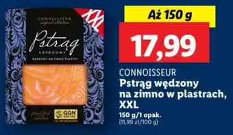 Lidl CONNOISSEUR Pstrąg wędzony na zimno w plastrach, XXL 150 g oferta