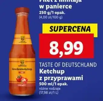 Lidl TASTE OF DEUTSCHLAND Ketchup z przyprawami 500 ml oferta