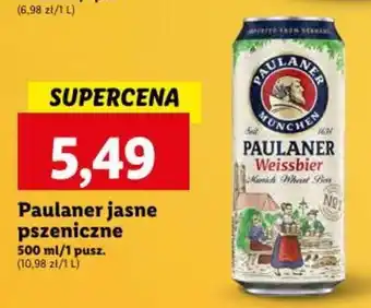 Lidl Paulaner jasne pszeniczne 500 ml oferta