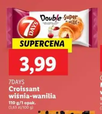 7DAYS Croissant wiśnia-wanilia 110 g