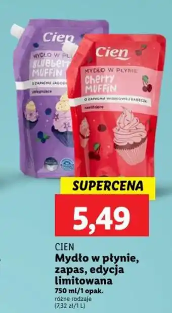 Lidl CIEN Mydło w płynie, zapas, edycja limitowana 750 ml oferta
