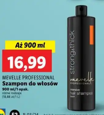 Lidl MEVELLE PROFESSIONAL Szampon do włosów 900 ml oferta