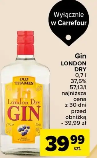 Carrefour Market Gin LONDON DRY 0,7l oferta