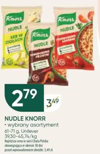 Chata Polska NUDLE KNORR 61-71 g oferta