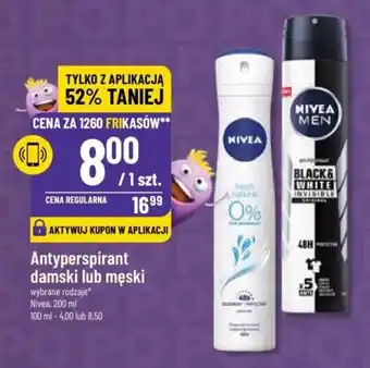Polomarket Antyperspirant damski lub męski Nivea, 200 ml oferta