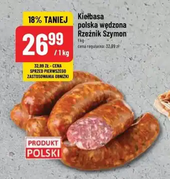 Polomarket Kiełbasa polska wędzona Rzeźnik Szymon, 1 kg oferta