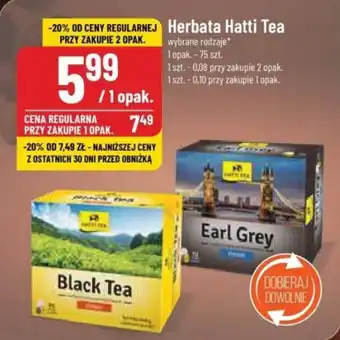 Polomarket Herbata Hatti Tea, 75 szt. oferta