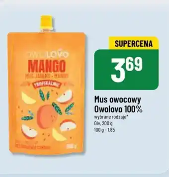 Mus owocowy Owolovo 100%, 200 g