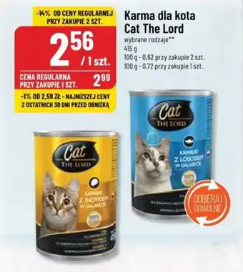 Polomarket Karma dla kota Cat The Lord 415 g oferta