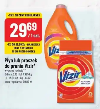 Polomarket Płyn lub proszek do prania Vizir, 2,15 l / 1,925 kg oferta