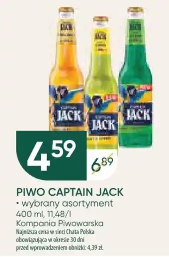 Chata Polska PIWO CAPTAIN JACK 400 ml oferta