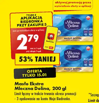 Biedronka Masto Ekstra Mleczna Dolina, 200 gl oferta