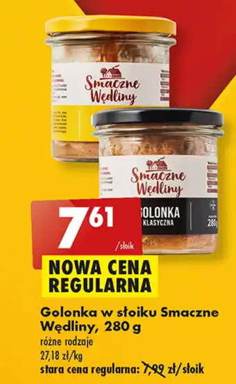 Biedronka Golonka w słoiku Smaczne Wędliny, 280 g oferta