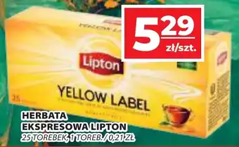 Top Market HERBATA EKSPRESOWA LIPTON 25 TOREBEK oferta