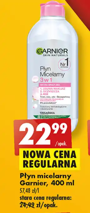 Biedronka Płyn micelarny Garnier, 400 ml oferta