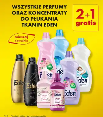 Biedronka WSZYSTKIE PERFUMY ORAZ KONCENTRATY DO PŁUKANIA TKANIN EDEN oferta