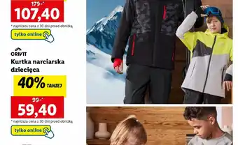 Lidl CRIVIT Kurtka narciarska dziecięca oferta