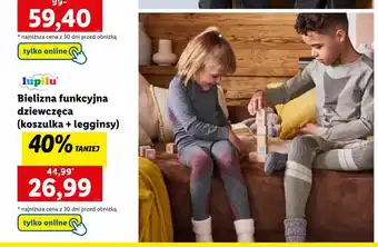 Lidl lupilu Bielizna funkcyjna dziewczęca oferta