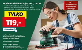 Lidl Parkside Szlifierka wielofunkcyjna 3 w 1 200 W oferta