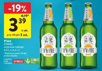 Intermarche Piwo ŻYWIEC 0,5l oferta