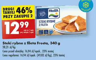 Biedronka Steki rybne z fileta Frosta, 340 g oferta