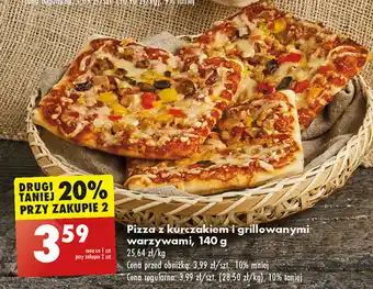 Biedronka Pizza z kurczakiem i grillowanymi warzywami, 140 g oferta