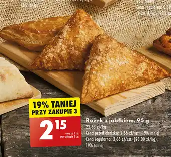 Biedronka Rożek z jabłkiem, 95 g oferta