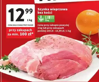 Intermarche Szynka wieprzowa bez kości 1kg oferta