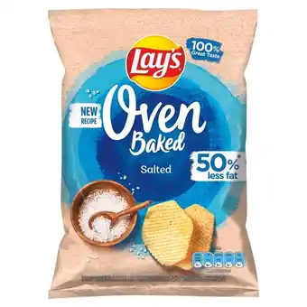 ABC Lay's oven baked pieczone formowane chipsy ziemniaczane solone 110 g oferta