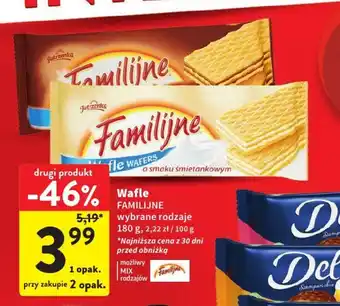 Intermarche Wafle Familijne 180g oferta