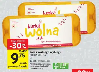 Intermarche Jaja z wolnego wybiegu KURKA WOLNA 10szt. oferta