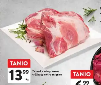 Intermarche Żeberka wieprzowe trójkąty extra mięsne oferta