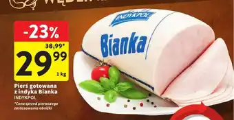 Intermarche Pierś gotowana z indyka Bianka INDYKPOL 1kg oferta