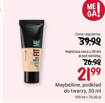 Rossmann Podkład do twarzy maybelline oferta