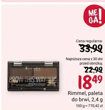 Rossmann Paleta do brwi rimmel oferta