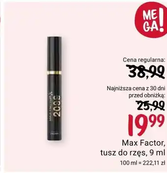 Rossmann Tusz do rzęs max factor oferta