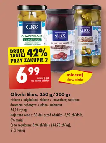 Biedronka Oliwki Elios, 350 g/200 g oferta