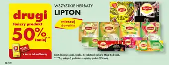 Biedronka WSZYSTKIE HERBATY LIPTON oferta