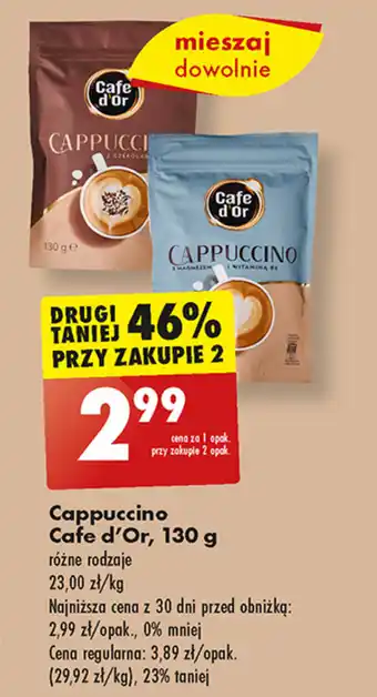 Biedronka Cappuccino Cafe d'Or, 130 g oferta