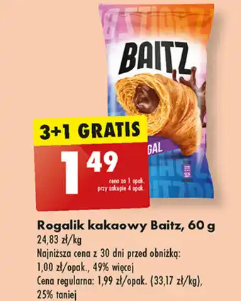 Biedronka Rogalik kakaowy Baitz, 60 g oferta